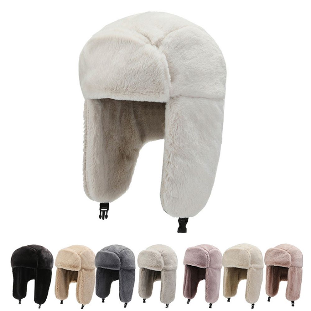 Trapper Hat Ear Flap - Men Women Thick Plush Bomber Hat