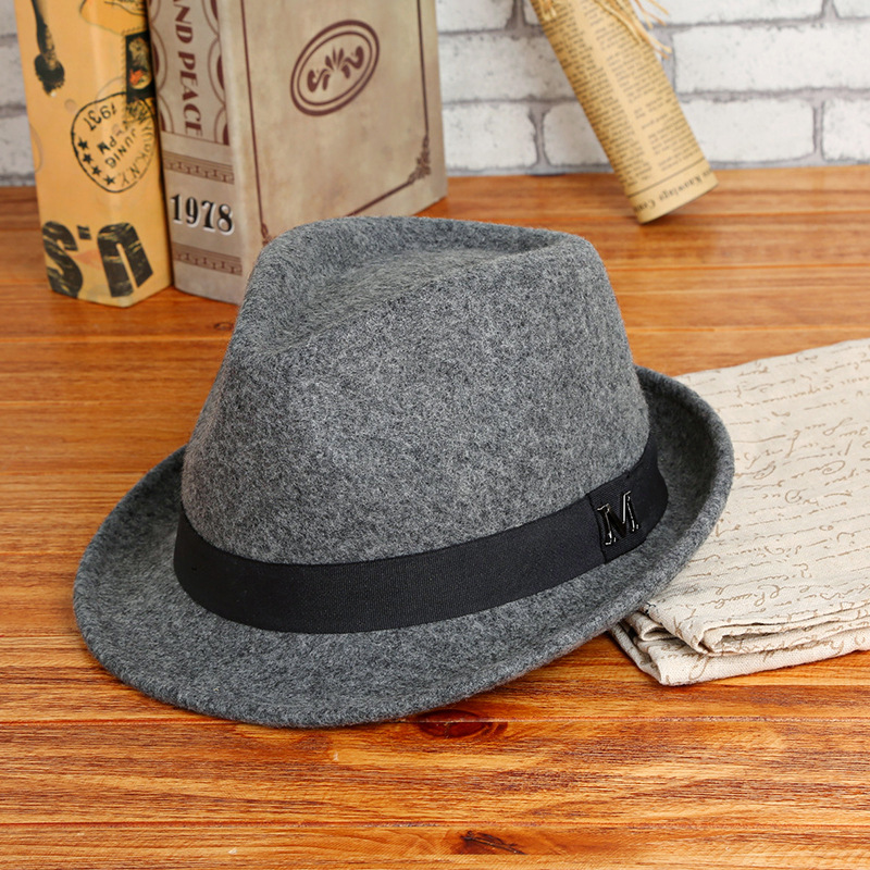 2025 Men Winter Thick Warm Fel - Fedora Hat Wool 评论和价格