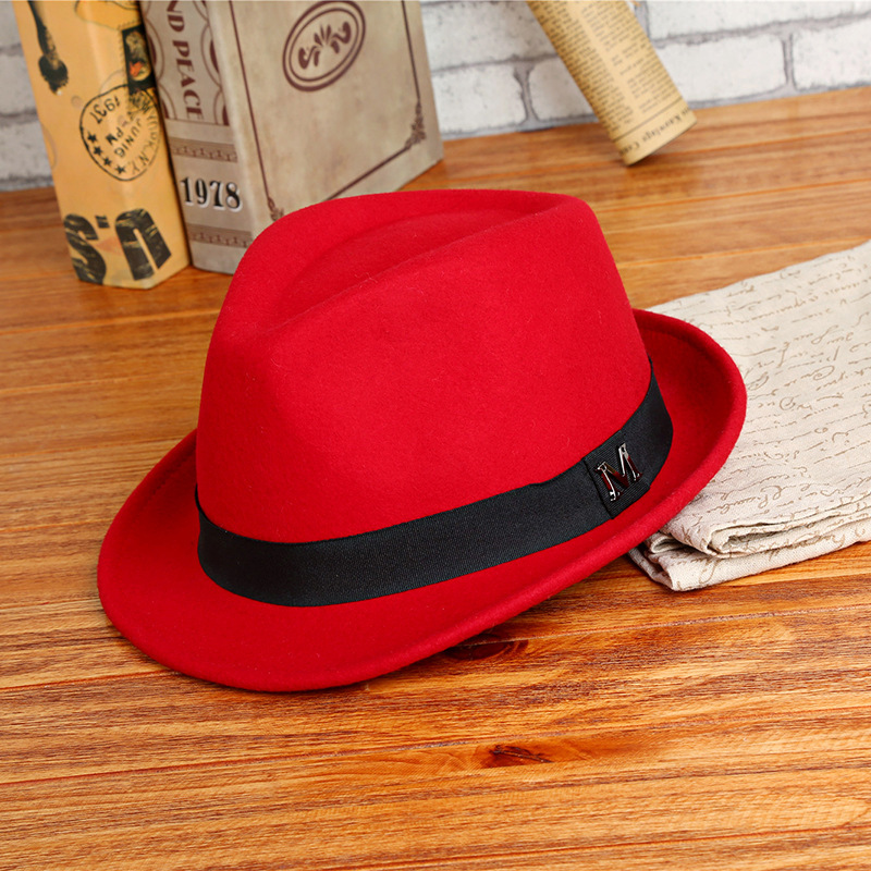 2025 Men Winter Thick Warm Fel - Fedora Hat Wool 评论和价格