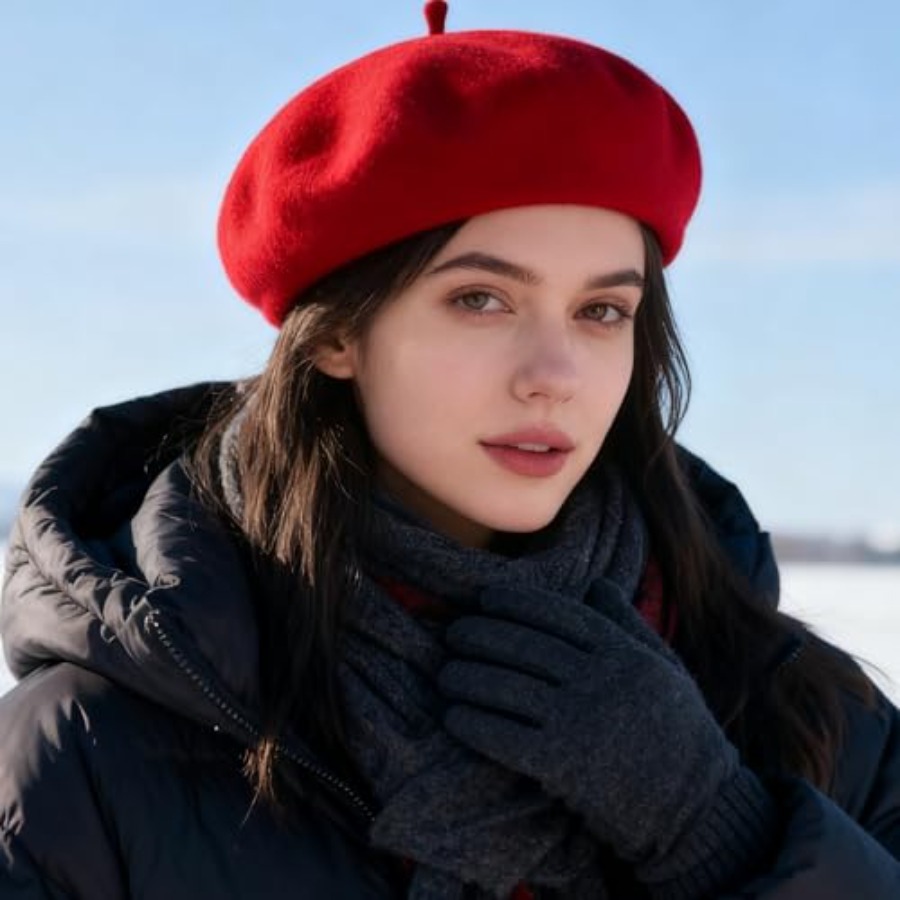 Women Classic French Beret Hat - Beret French Wool 评论和价格