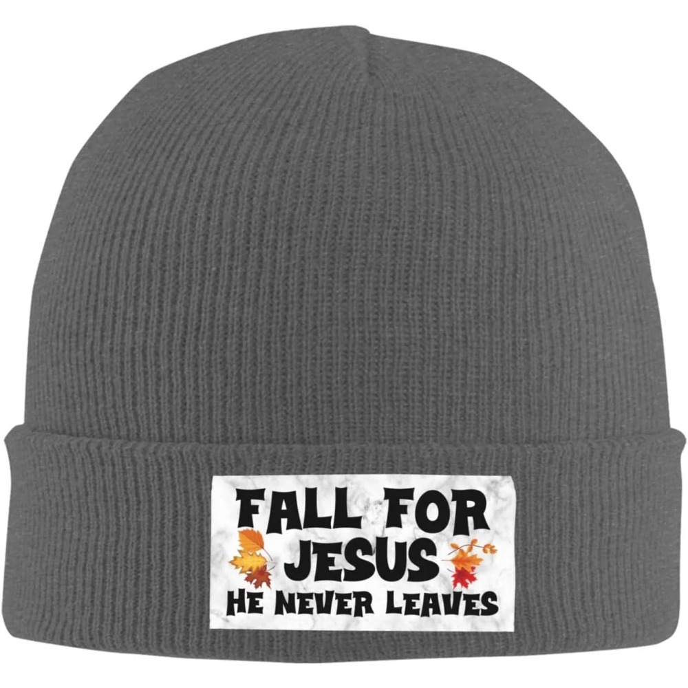 Fall For Jesus He Never Leaves - Beanie Cuffed Knit 评论和价格