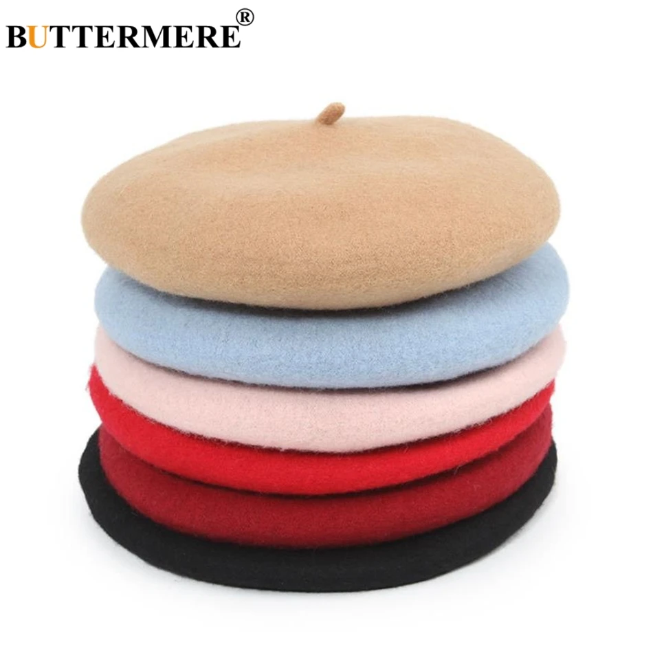 Navy Children Wool Beret Girl  - Beret French Wool 评论和价格