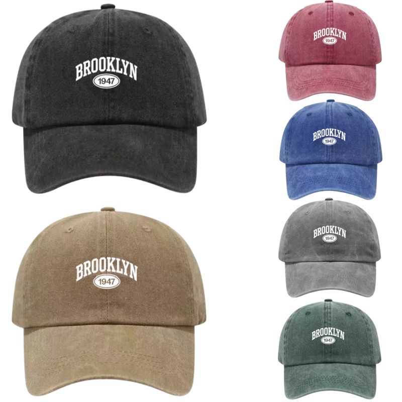 Brooklyn 1947 Printed Washed C - Golf Cap Dad 评论和价格