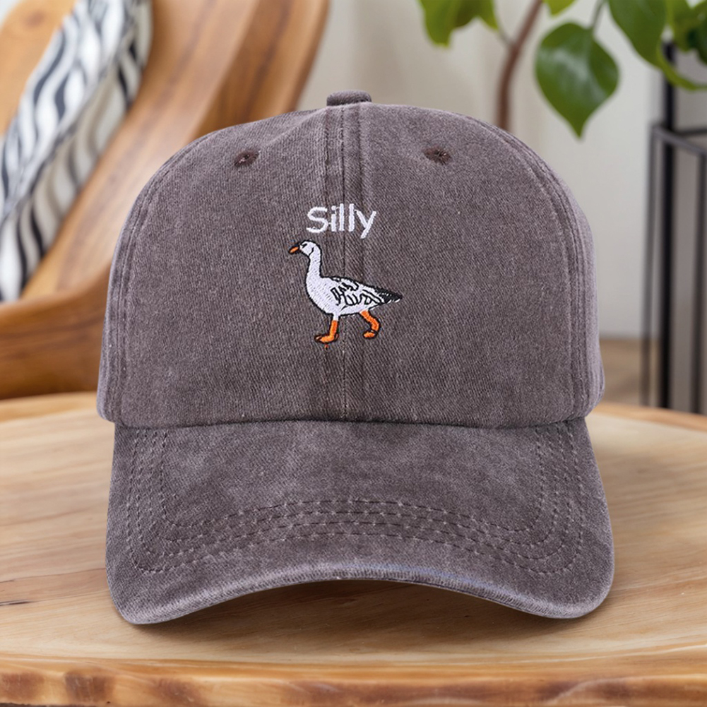 Funny Embroidered Silly Goose  - Dad Hat Cotton 评论和价格