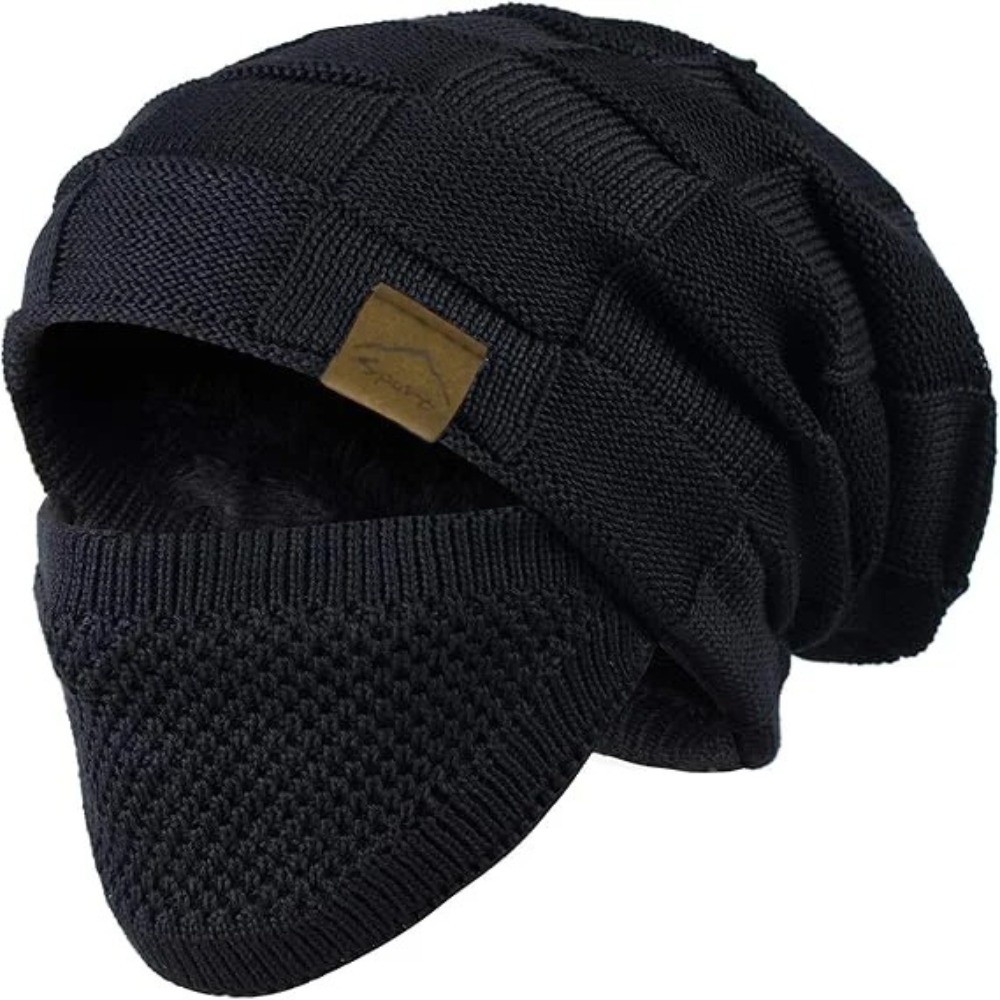 Plus Size Winter Beanie Cap So - Beanie Cuffed Knit 评论和价格