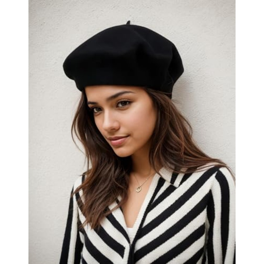 Women's ​​Beret Hats​​ - Frenc - Beret French Wool 评论和价格