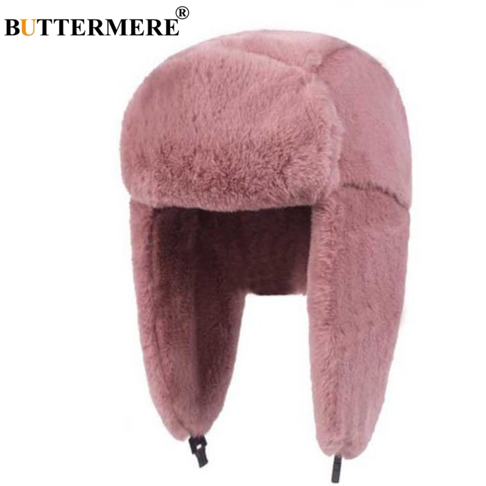BUTTERMERE Fur Caps Women Bomb - Winter Trapper Hat 评论和价格