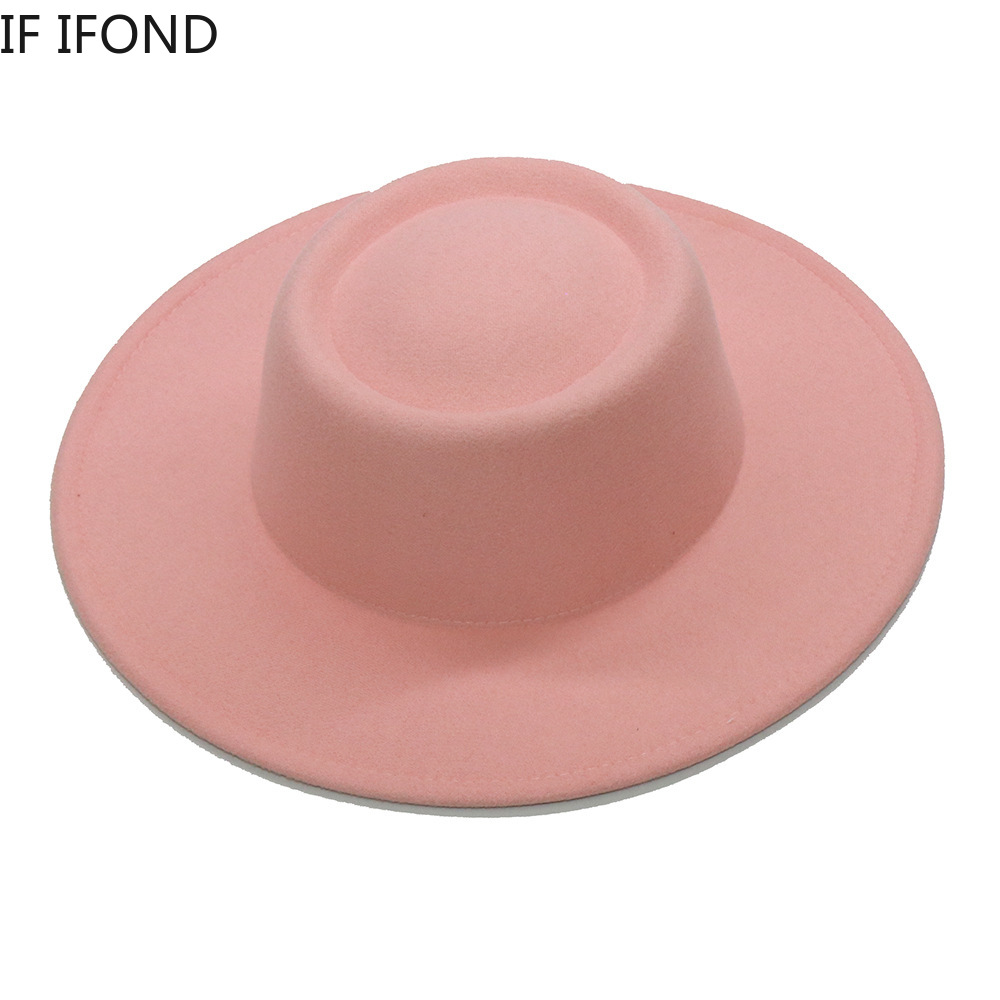 Fedora Hats Men Women 8.5CM Wi - Fedora Hat Wool 评论和价格