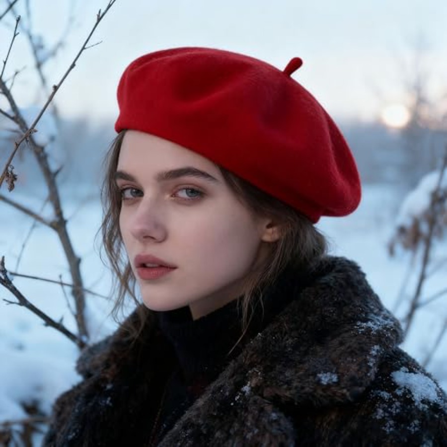 Women Beret Classic French Hat - Beret French Wool 评论和价格