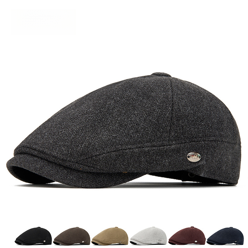 Men's Autumn Winter Wool Blend - Beret French Wool 评论和价格