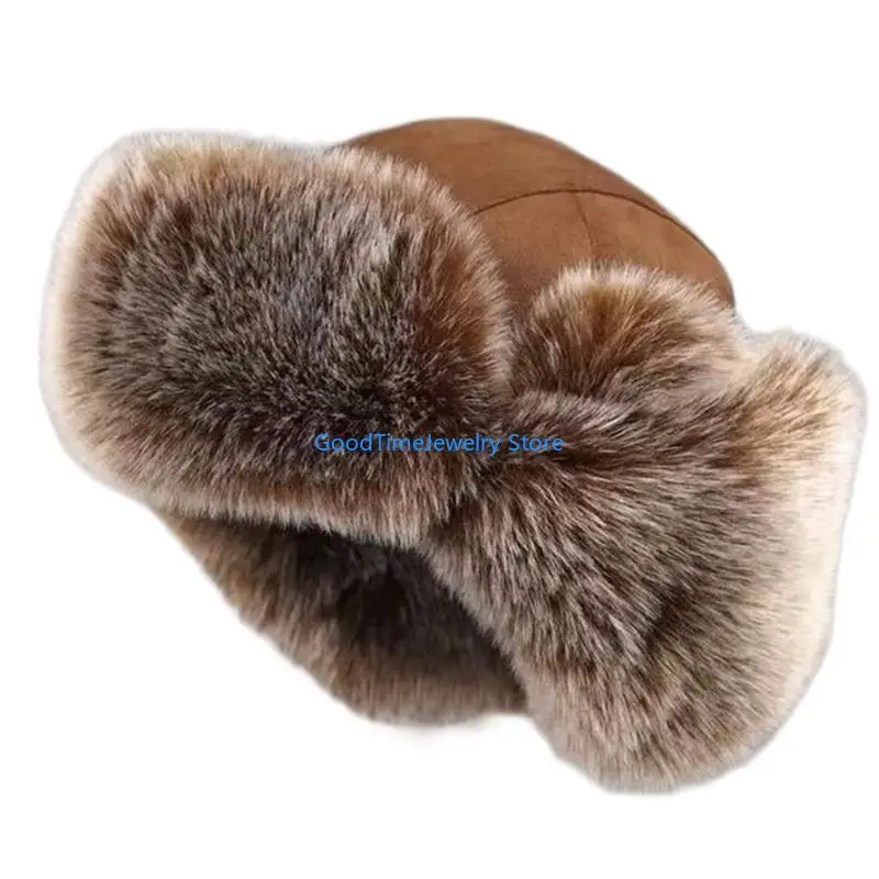 193D Furry Lined Trapper Hat w - Trapper Hat Ear Flap 评论和价格