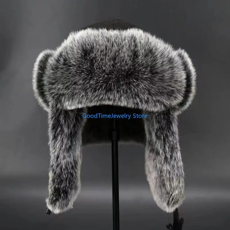 193D Furry Lined Trapper Hat w - Trapper Hat Ear Flap 评论和价格