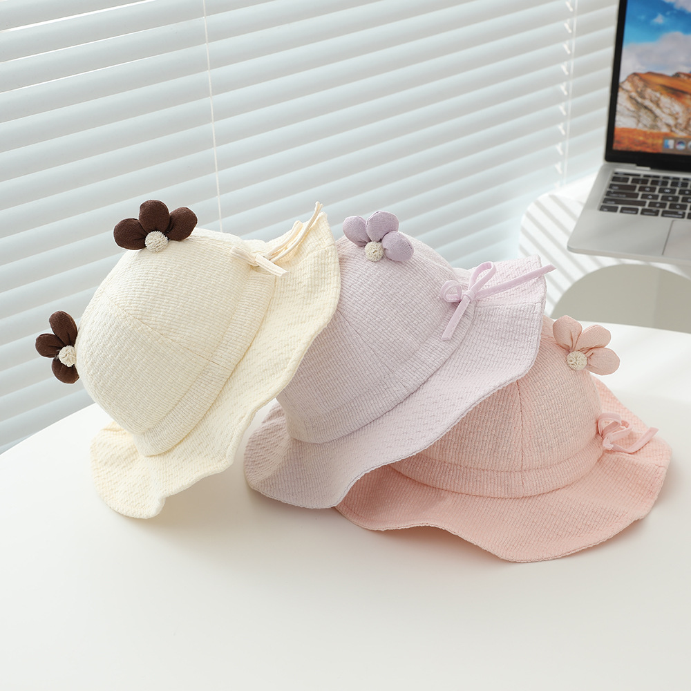 Baby Girls Sun Hat 48cm 6-24 M - Bucket Hat Cotton 评论和价格