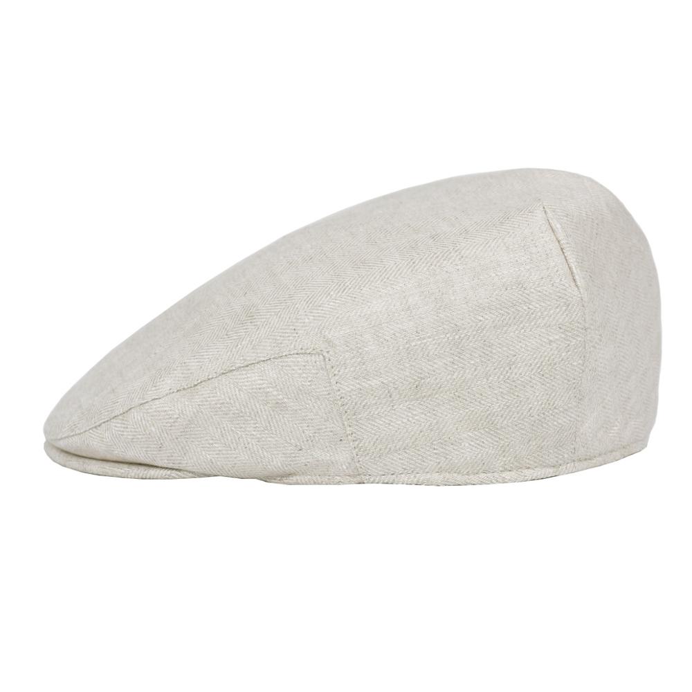 BOTVELA Linen Flat Cap for Men - Newsboy Cap Ivy 评论和价格