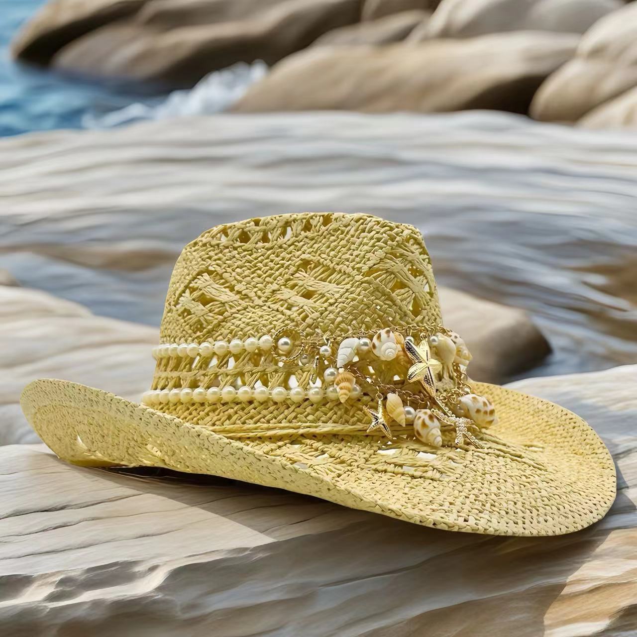 Rhinestone Cowboy Hat Straw Su - Cowboy Hat Straw 评论和价格
