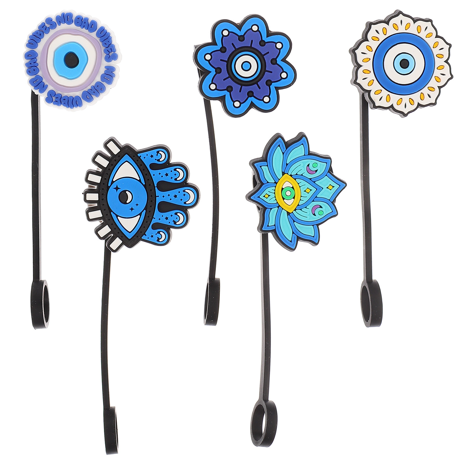 5pcs Silicone Straw Covers Cow - Cowboy Hat Straw 评论和价格