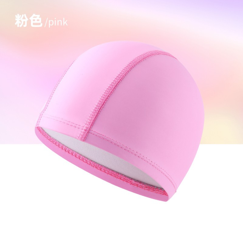 PU Coated Swimming Cap Unisex  - Swim Hat Silicone 评论和价格