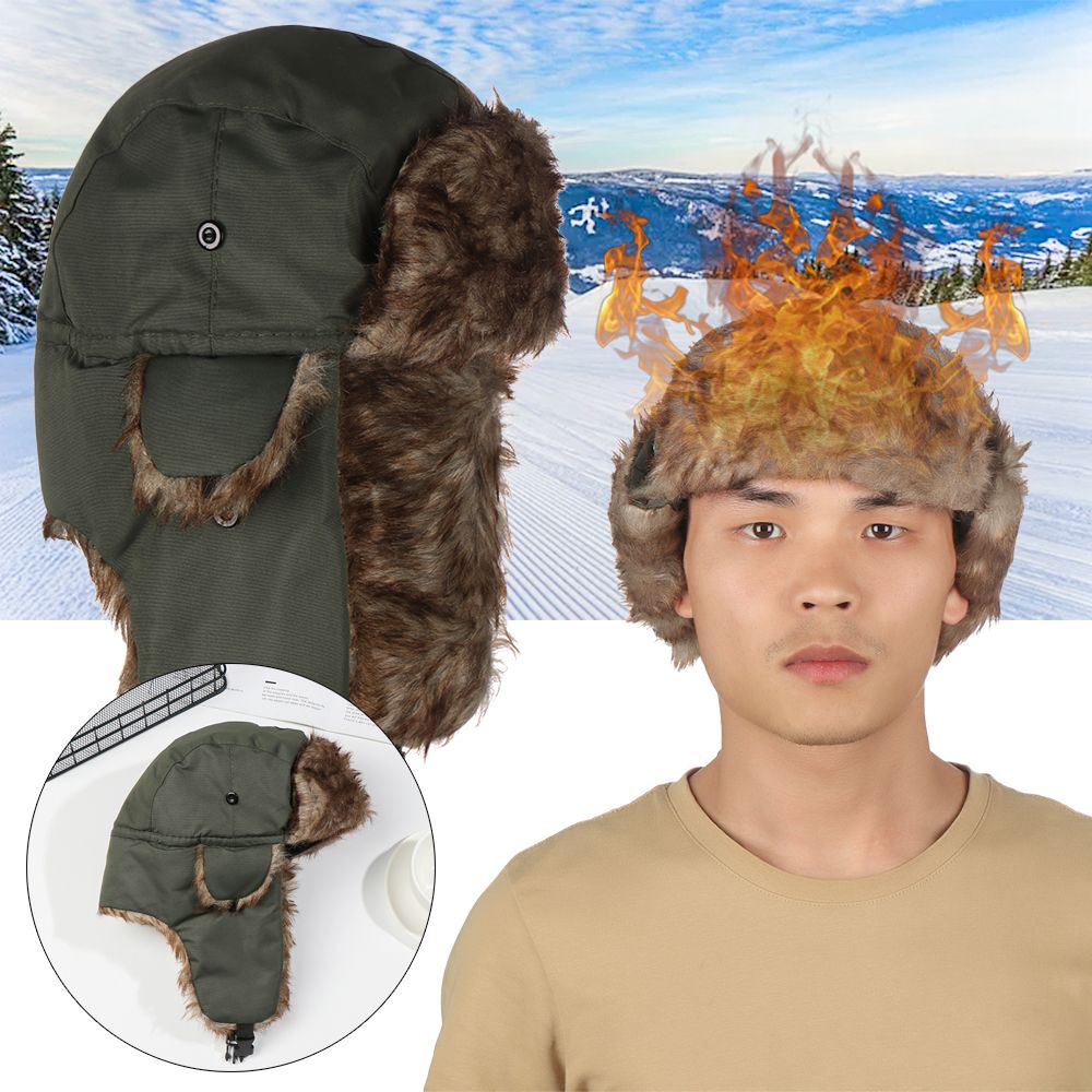 Warm Earflap Trapper Ski Hat W - Winter Trapper Hat 评论和价格
