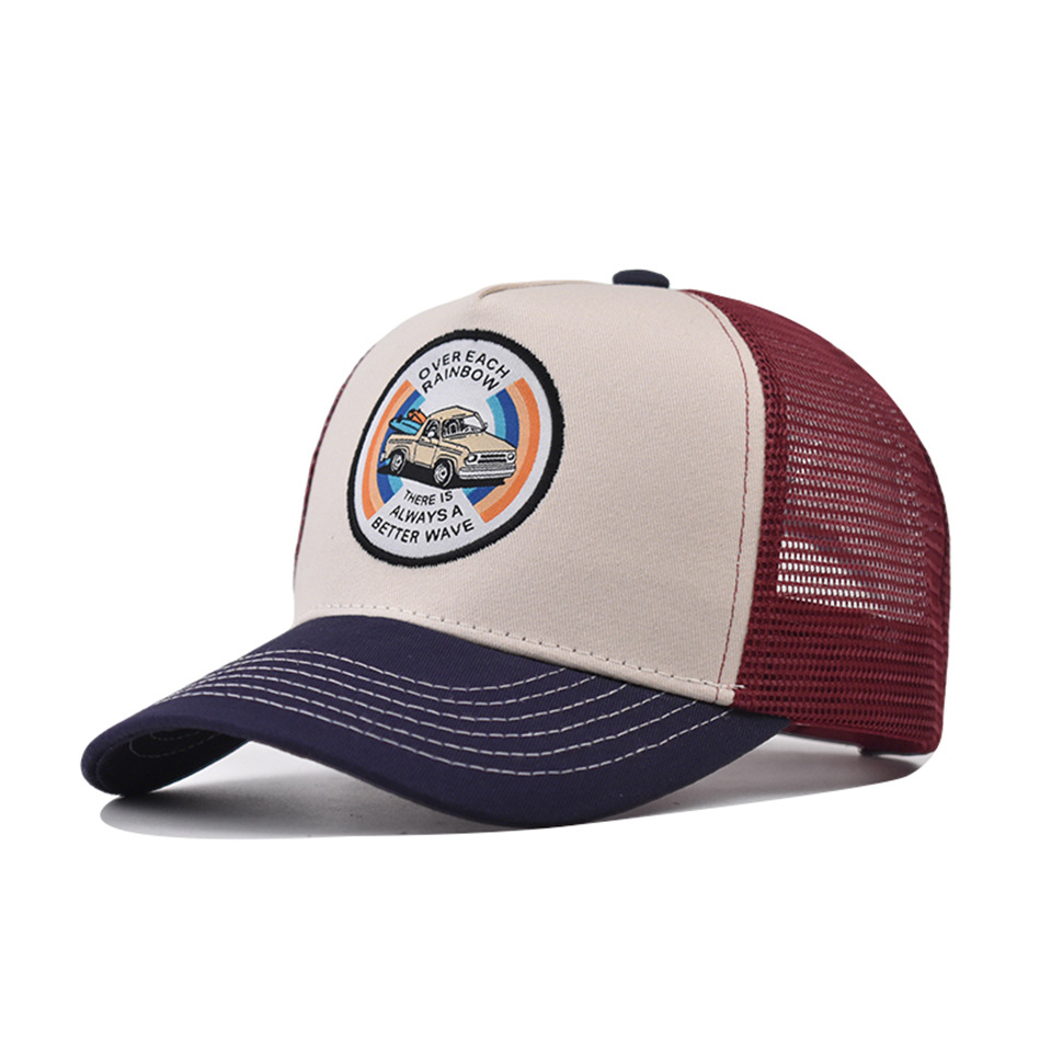 Multicolor Surf Inspired Truck - Trucker Cap Mesh 评论和价格