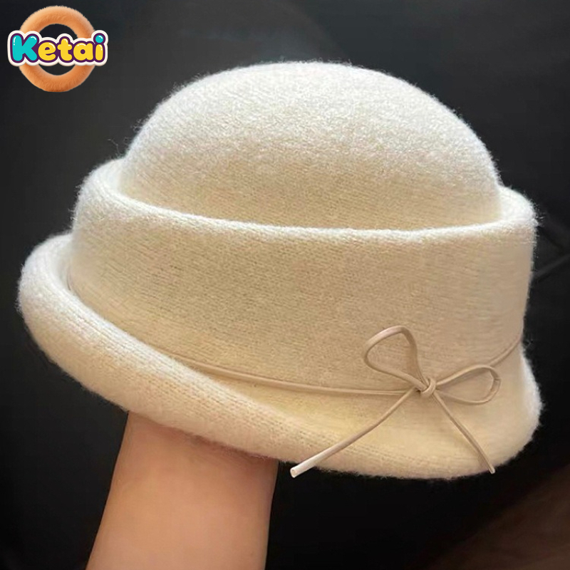 Black Wool Top Hat Beret Women - Beret French Wool 评论和价格