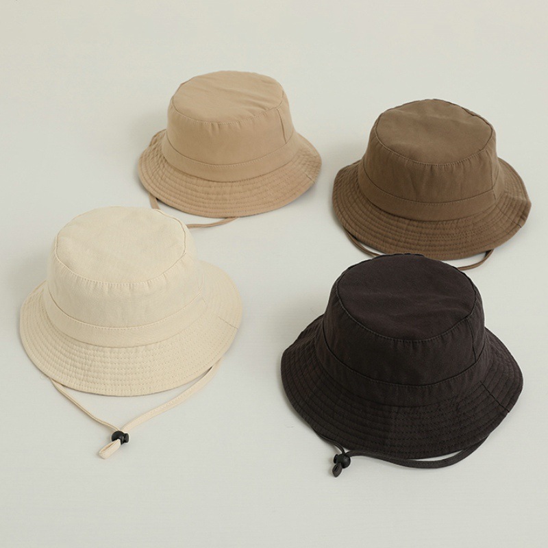 Solid Color Kids Bucket Hat Fa - Bucket Hat Cotton 评论和价格