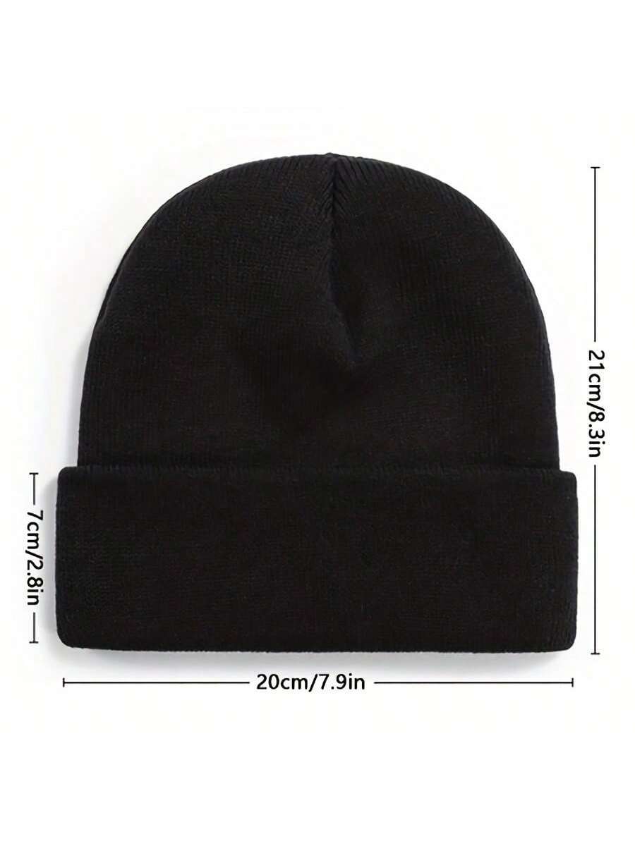 Soft Warm Knit Beanie Hat For  - Beanie Cuffed Knit 评论和价格