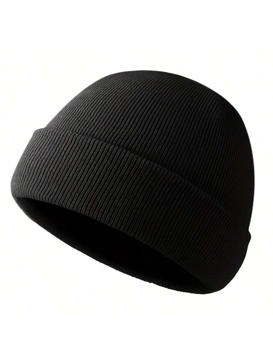 Soft Warm Knit Beanie Hat For  - Beanie Cuffed Knit 评论和价格