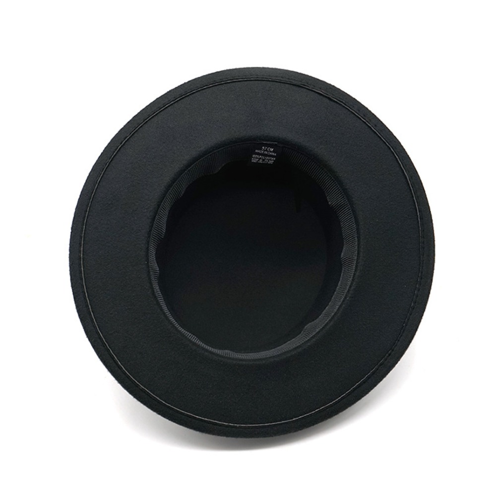 British Retro Flat Top Hat wit - Fedora Hat Wool 评论和价格